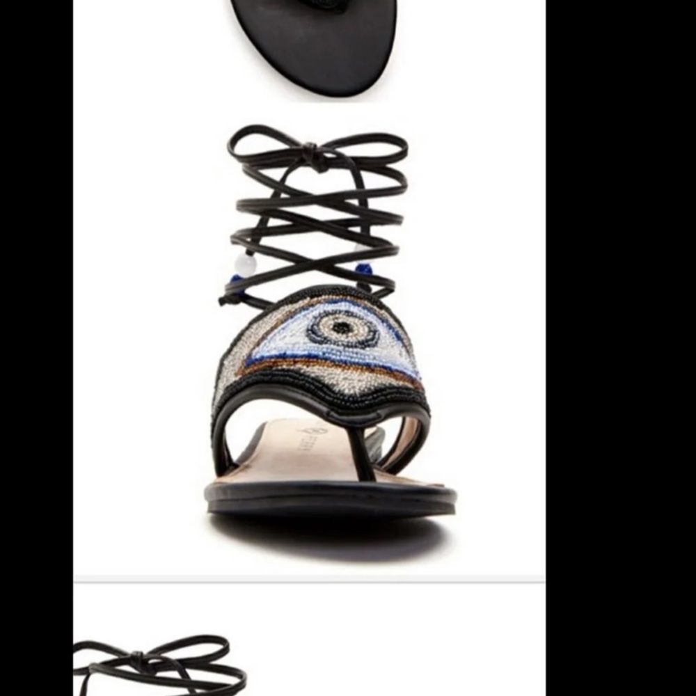 Katy Perry evil eye beaded lace up